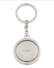 Load image into Gallery viewer, Repurposed Cartier Keyring & Crystal Moon/Star Charm Double Sided Necklace