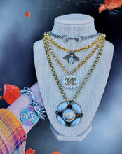 Load image into Gallery viewer, *Rare* Repurposed Red & Green Sparkly Gucci Coin Bracelet