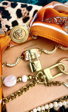 Load image into Gallery viewer, Repurposed Louis Vuitton Clasp Double Stranded Freshwater Pearl Necklace