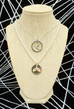 Load image into Gallery viewer, Repurposed Cartier Keyring & Crystal Moon/Star Charm Double Sided Necklace