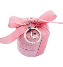 Load image into Gallery viewer, Repurposed Cartier Keyring & Crystal Moon/Star Charm Double Sided Necklace