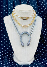 Load image into Gallery viewer, Repurposed Christian Dior Cut~Out CD Charm Necklace