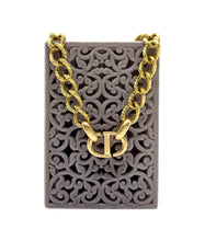 Load image into Gallery viewer, Repurposed Christian Dior Cut~Out CD Charm Necklace