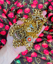 Load image into Gallery viewer, Repurposed Louis Vuitton Key Charm Mixed Metals Necklace