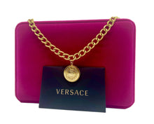 Load image into Gallery viewer, Repurposed Versace Iconic Medusa Button Textured Necklace