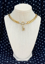 Load image into Gallery viewer, Repurposed Louis Vuitton Key Charm Mixed Metals Necklace