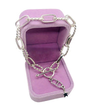 Load image into Gallery viewer, Repurposed Two Christian Dior & Star Charm Toggle Clasp Bracelet