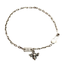 Load image into Gallery viewer, Repurposed .925 Sterling Silver Gucci Bee Bracelet