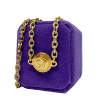 Load image into Gallery viewer, Repurposed Versace Medusa Coin Necklace