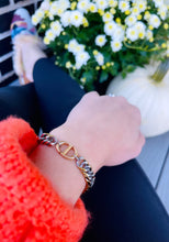 Load image into Gallery viewer, Repurposed Christian Dior CD Charm Bracelet