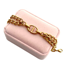 Load image into Gallery viewer, Repurposed Christian Dior Cut~Out Charm Bracelet