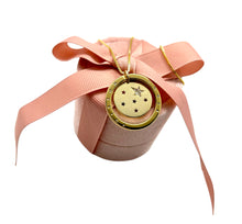 Load image into Gallery viewer, Repurposed Louis Vuitton Keyring & Celestial Charm Necklace