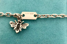 Load image into Gallery viewer, Repurposed .925 Sterling Silver Gucci Bee Bracelet