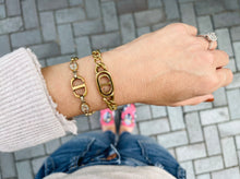 Load image into Gallery viewer, Repurposed 1950’s Christian Dior Clear Topaz Bracelet