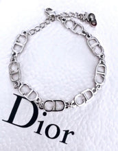 Load image into Gallery viewer, Repurposed Two Christian Dior & Star Charm Toggle Clasp Bracelet
