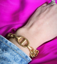 Load image into Gallery viewer, Repurposed Christian Dior Cut~Out Charm Bracelet