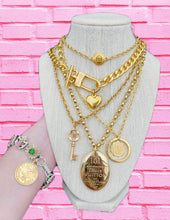 Load image into Gallery viewer, Repurposed Versace Medusa Coin Necklace