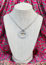 Load image into Gallery viewer, Repurposed Gucci Keyring Floating Crystal Bee Necklace