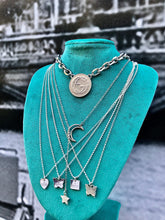 Load image into Gallery viewer, Repurposed Gucci Small Heart Charm Sterling Silver Necklace