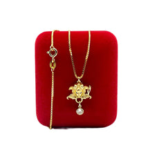 Load image into Gallery viewer, Repurposed Versace Medusa Charm Necklace