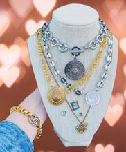 Load image into Gallery viewer, Repurposed Gucci Small Heart Charm Sterling Silver Necklace