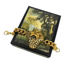 Load image into Gallery viewer, *Rare Find* Repurposed Gucci Strawberry Charm Bracelet