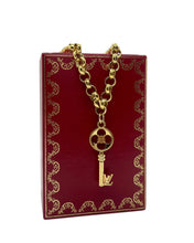 Load image into Gallery viewer, Repurposed Gold Louis Vuitton Rare Key Charm Necklace