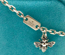 Load image into Gallery viewer, Repurposed .925 Sterling Silver Gucci Bee Bracelet