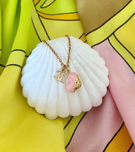 Load image into Gallery viewer, Repurposed Mini CC Charm &amp; Double Ice Cream Scoop Necklace