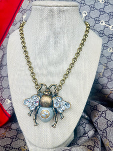 X~Large Repurposed *Rare*Gucci Bee Statement Necklace