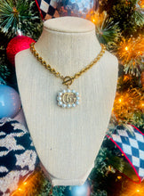 Load image into Gallery viewer, *Very Rare* Large Repurposed Interlocking GG Gucci Charm Toggle Necklace~Includes pouch &amp; box shown in picture~