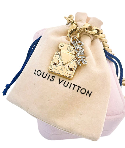 Repurposed Large Louis Vuitton Hardware Charm *Convertible* Necklace/ Bracelet