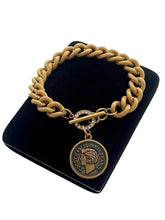 Load image into Gallery viewer, *One of a Kind* Repurposed CC Paris France Coin Vintage Toggle Bracelet