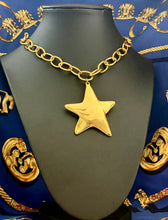 Load image into Gallery viewer, X~ Large Versace Medusa &amp; Star Charm Statement Necklace