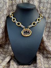 Load image into Gallery viewer, **Very Rare**Repurposed 1980’s Vintage Interlocking GG Gucci Hardware Mix Metals Necklace