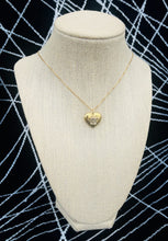 Load image into Gallery viewer, Repurposed Versace Medusa Puffy Heart Necklace