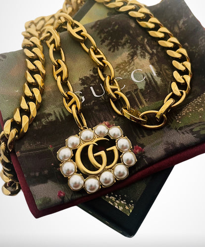 Repurposed Gucci Interlocking GG Convertible 3~in~1 Chain Belt/Necklace
