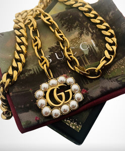 Repurposed Gucci Interlocking GG Convertible 3~in~1 Chain Belt/Necklace