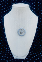 Load image into Gallery viewer, Repurposed Gucci Keyring &amp; Floating Bee Charm Necklace