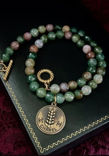 Load image into Gallery viewer, *One of a Kind* Repurposed CC Coin Vintage Gemstones Toggle Bracelet