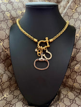 Load image into Gallery viewer, Repurposed Vintage Gucci Horsebit Lucky Charms Necklace