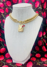 Load image into Gallery viewer, Repurposed Large Louis Vuitton Hardware Charm *Convertible* Necklace/ Bracelet