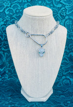 Load image into Gallery viewer, Repurposed Louis Vuitton Key Clasp &amp; Removable Panther Charm Necklace