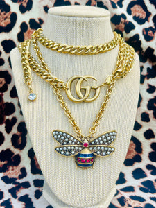 Repurposed Gucci Interlocking GG Convertible 3~in~1 Chain Belt/Necklace