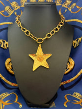 Load image into Gallery viewer, X~ Large Versace Medusa &amp; Star Charm Statement Necklace