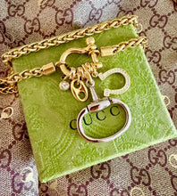 Load image into Gallery viewer, Repurposed Vintage Gucci Horsebit Lucky Charms Necklace