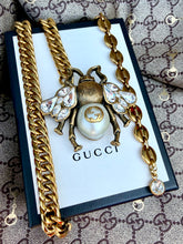 Load image into Gallery viewer, X~Large Repurposed *Rare*Gucci Bee 3~in~1 Convertible Statement Necklace