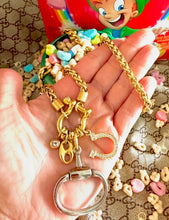 Load image into Gallery viewer, Repurposed Vintage Gucci Horsebit Lucky Charms Necklace