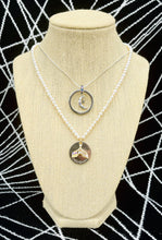 Load image into Gallery viewer, Repurposed Vintage Yves Saint Laurent Coin &amp; Mermaid Tail Charm Pearl Necklace