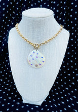 Load image into Gallery viewer, Repurposed Gucci Mother of Pearl &amp; Stars Charm Toggle Necklace